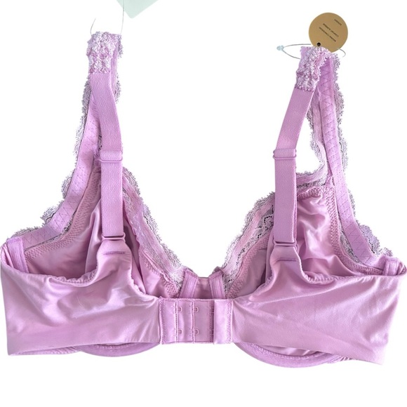 Wacoal Women’s Lace Trim Lavender - Size 34D Softy Styled Underwire Bra - Picture 6 of 7